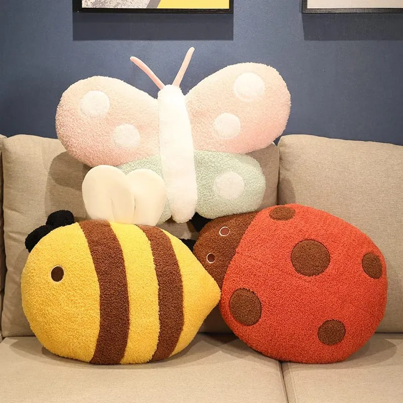 50cm Simulation Plush Toys Pillow Butterfly Bee Insects Cartoon Soft Stuffed Animals Plush Dolls Cushion Gifts for Girlfriend — image 2