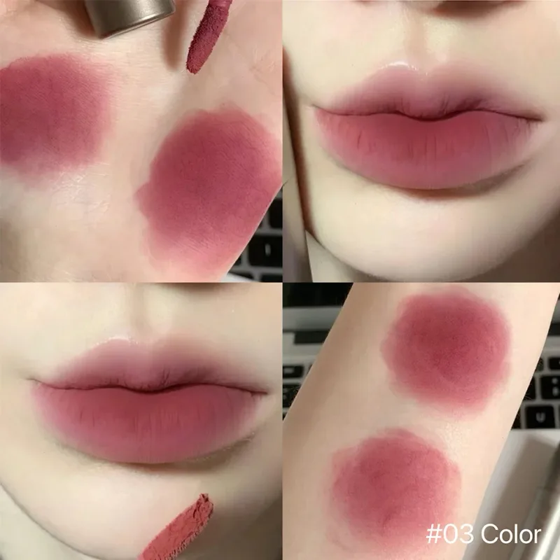 Matte Finish Lip Glaze Velvet Texture Whitening And Nourishing Lipstick For All Skin Types Available In Multi Colors — image 12