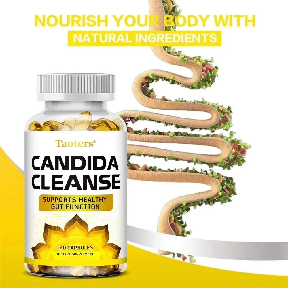 Candida Cleanse - Detoksifikasi Pembersihan Hati Menyokong Kesihatan Usus Pembersihan Usus Meningkatkan Tenaga 120 Kapsul — image 3