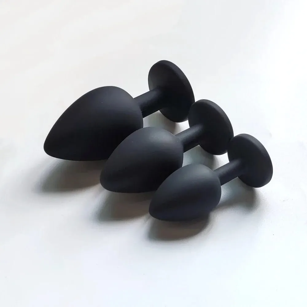 S/M/L Silicone Butt Plug Anal Plugs Unisex Sex Stopper 3 Different Size Adult Toys for Men/Women Anal Trainer For Couples SM