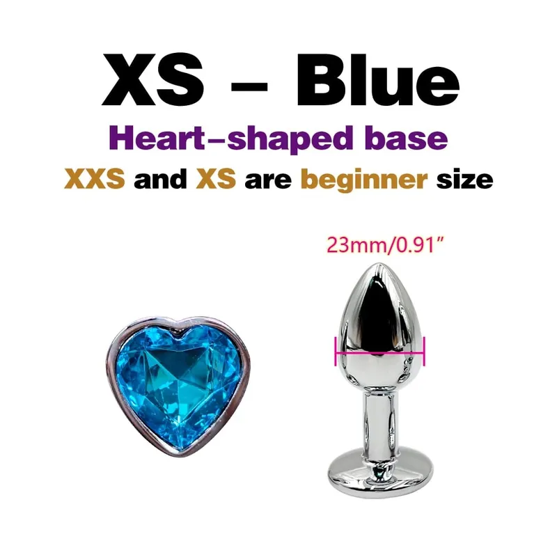 Metal Anal Plug With Gem Base Beginner To Expert 5 Size Butt Plug G-Point Massage Dildos Female/Male Couples Adult Sex Toys — image 17