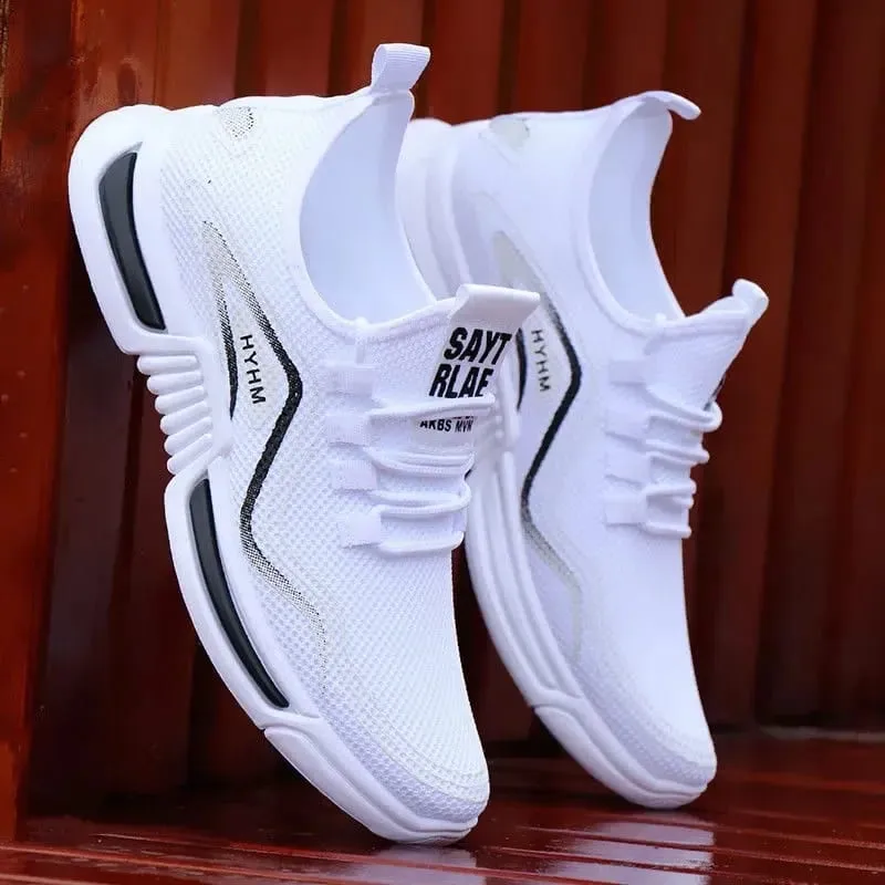 Men's shoes new summer breathable mesh casual shoes odor resistant soft sole versatile sports shoes trendy shoes for men2024 — image 1