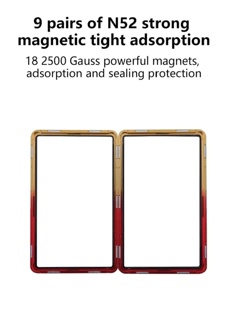 Gradient Color Aluminum Alloy Graded Cards Protector Case for PSA/BGS UV & Scratch Resistant Trading Card Bumper Display Holder