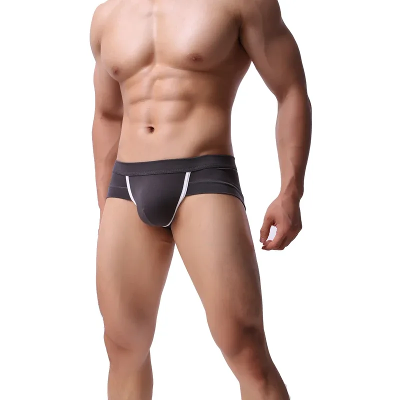 Men's Sexy Comfortable Low Rise Boxer Briefs Bulge Pouch Underwear Underpants Man Lingerie Panties 1pc — image 21