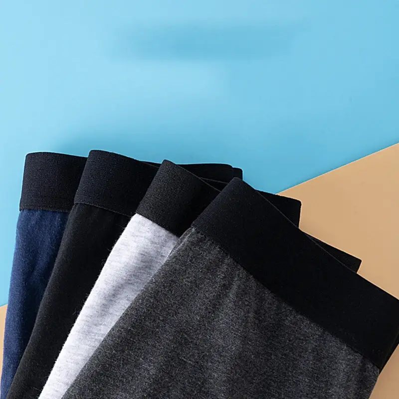 10Pcs Pack Men Panties Solid Color Underwear Male Brand Boxer And Underpants For Homme Luxury Set Shorts Box Slip Kit — image 8