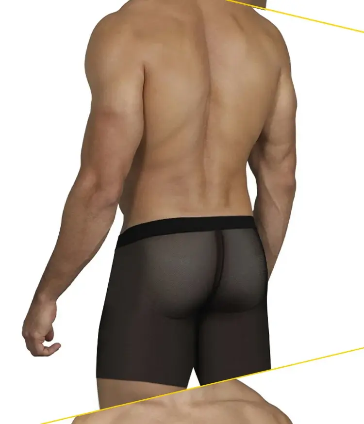 1/3 PCS Men Ice Silk Transparent Boxers 0.01 Ultra-thin Fabric See Through Underpants Seamless Underwear Boxer Shorts — image 17
