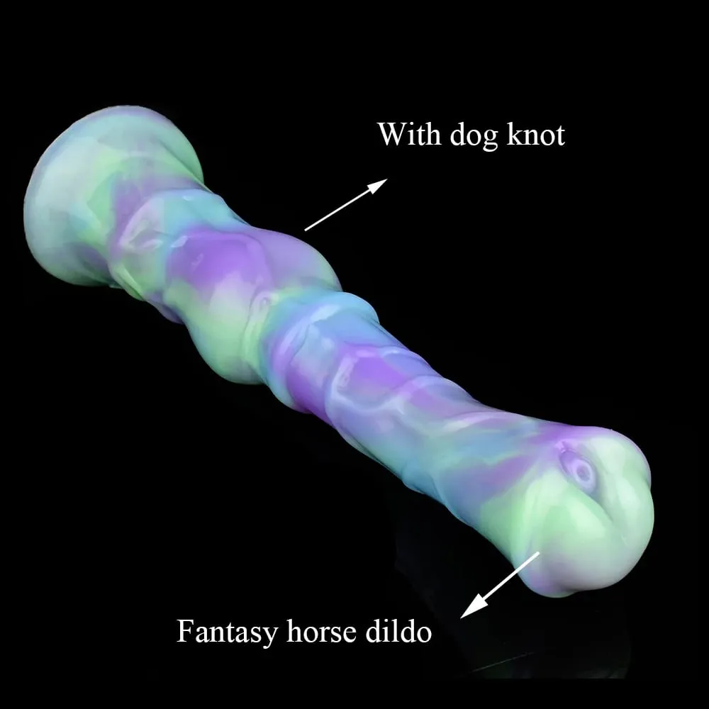 Godemiché cheval Long en Silicone pour femme, masturbateur avec nœud Animal, Plug Anal, masseur de Prostate, stimulateur, jouets sexuels pour Couple — image 5