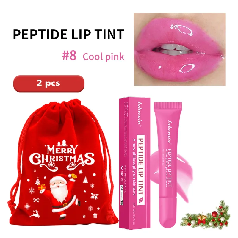 Mirror Glass Shine Lip Gloss Transparent Halo Dyeing Long Lasting Moisturizing Waterproof Cosmetics Christmas Makeup Gift — image 12