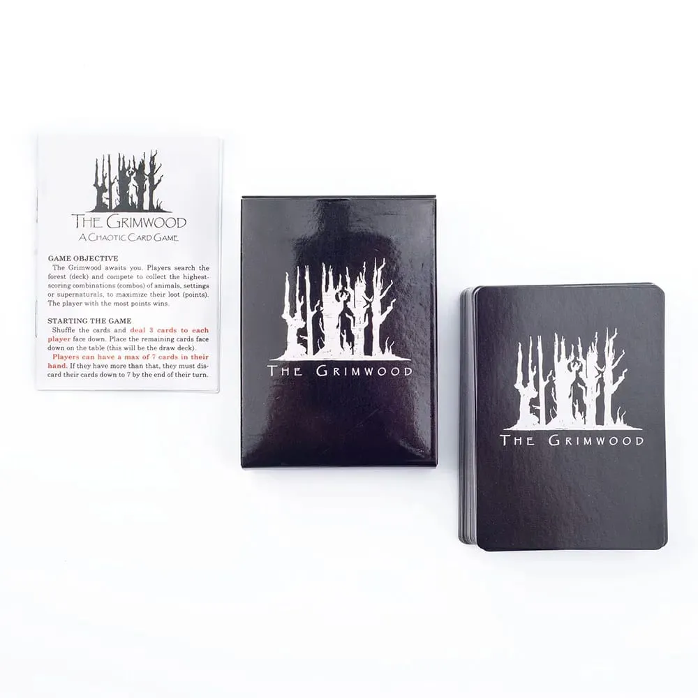English Version The Grimwood Board Game 72Pcs Standard Poker 8.8*6.3cm Slightly Strategic Cards for Family Gatherings — image 3