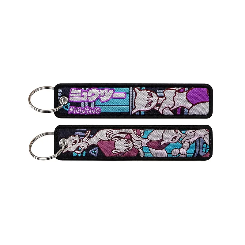Japanese Anime Elf Monsters Keychain for Cars Backpack Key Holders Embroidery Keyrings Key Tag Jet Tag Accessories Gifts 1pcs — image 37