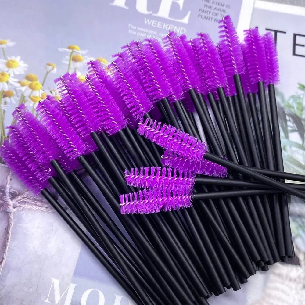 150/300pcs Mascara Wands Eyelash Brush Spoolies for Eye Lash Extension Eyebrow and Makeup Tool Wholesale Makeup Brushes — image 4