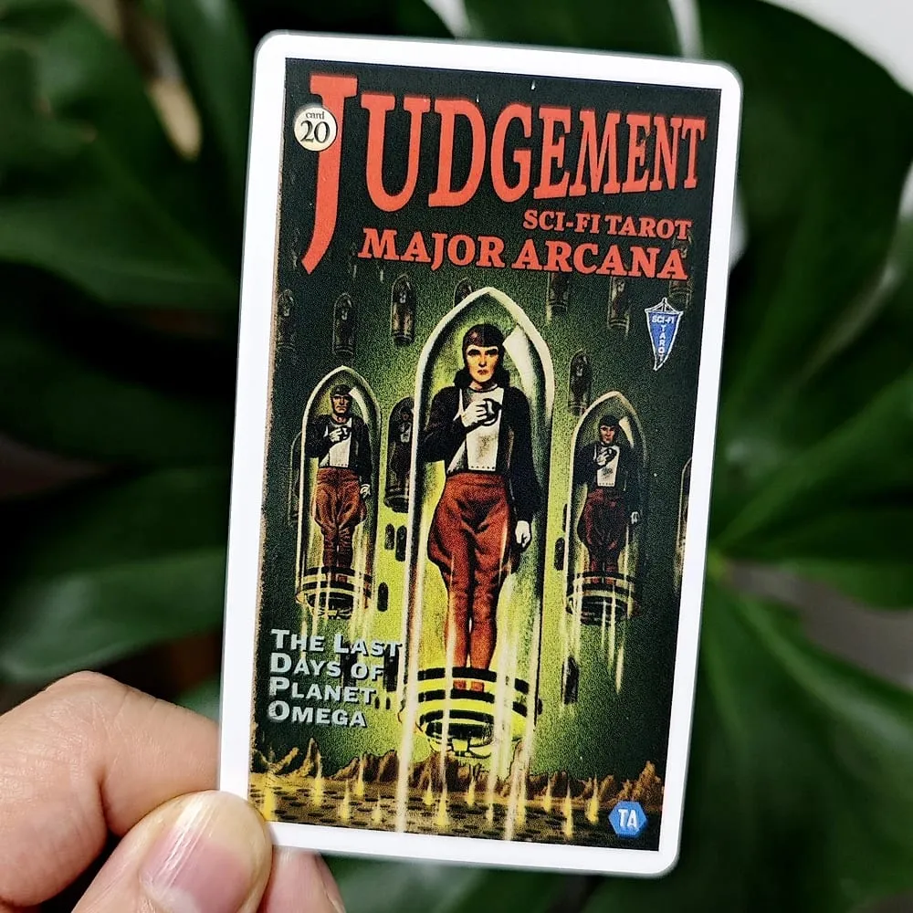 Todd Alcott's Sci-Fi Tarot Science-Fiction-themed Tarot Deck Based on Rider Waite System 10.3*6cm 78 Pcs Tarot Cards