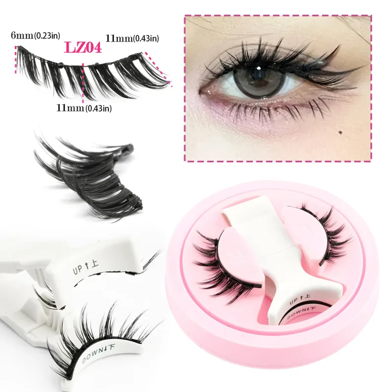 Magnetic Eyelashes 1Pair No Glue Needed 3D Natural Wispy Fake Lashes With Clip Reusable Women Beauty Eye Makeup — image 18