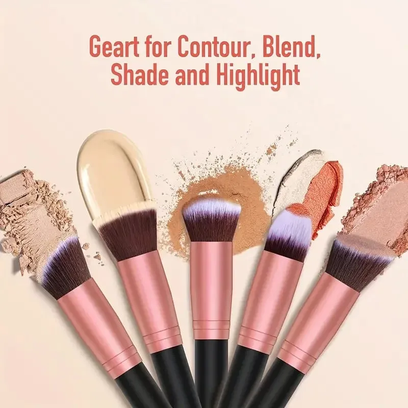 14PCS Makeup Brushes Set Professional Foundation Eye Shadow Concealers Blending Blush Brush Kabuki Soft Fluffy Women Beauty Tool — image 4