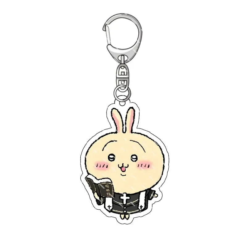 jiyi Pendant Anime Comic Acrylic Peripheral Keychain Hachiware Usagi Cute Pendant Bag Hanging Decoration Decoration