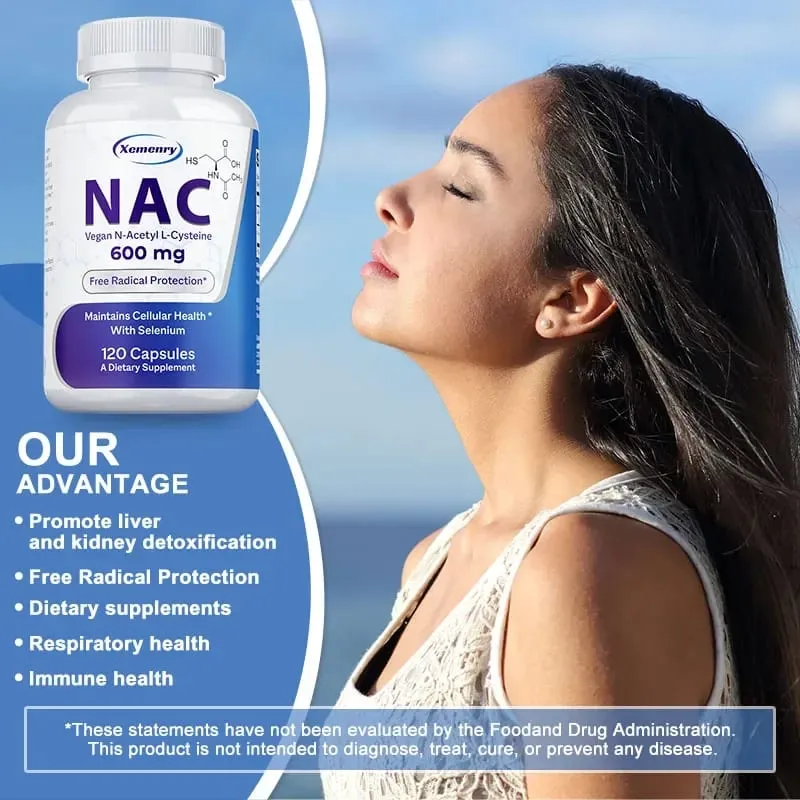 NAC - Promotes Cleansing Detoxification and Repair Reduces Lipids Brightens Skin Improves Joints and Hair and Anti-aging — image 5