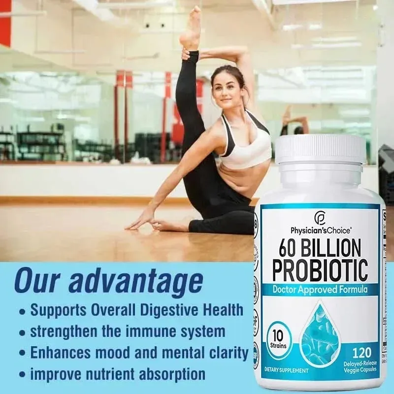 60 Billion Probiotics - Promotes Overall Digestive Health Immunity Gut Health Gas & Bloating Relief Acidophilus Supplement — image 4