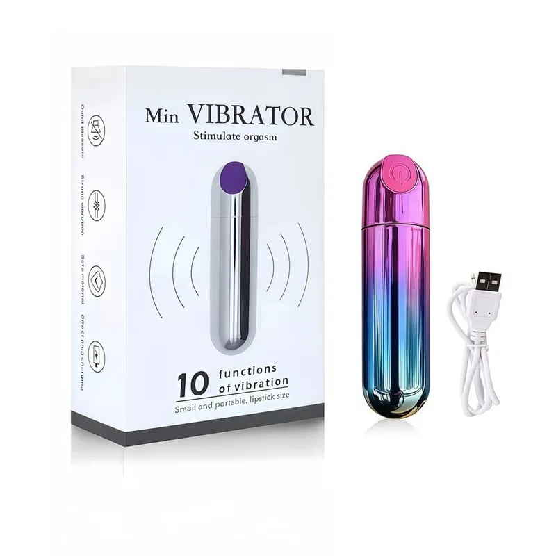 Penggetar G Spot Kuat untuk Wanita Stimulator Klitoris Peluru Mini Pemijat Vagina Sumbat Anal Mainan Seks Masturbasi Telur Bergetar — image 4