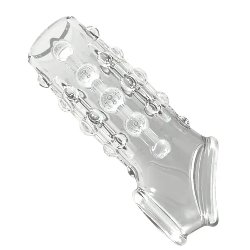 4 Types Penis Enlargement Sleeve Penis Extender Erection Cock Ring Delay Ejaculation Sex Toys for Men Adult Sex Game — image 11