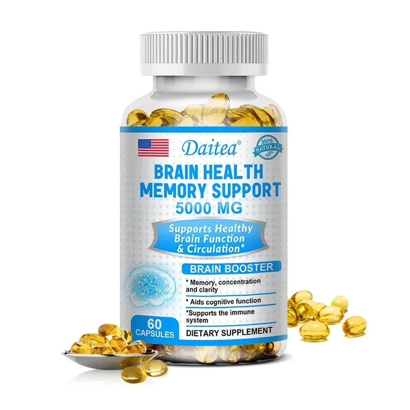 Helps to enhance memory learning ability improve thinking concentration. Improves mood and supports a healthy brain.