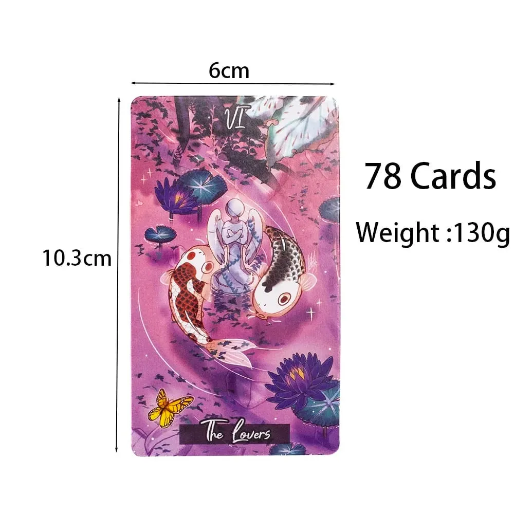 Nishikigoi Tarot 78pcs 10.3*6cm English Version Divination Board Games Kit Party Astrology Cards Oracle — image 6
