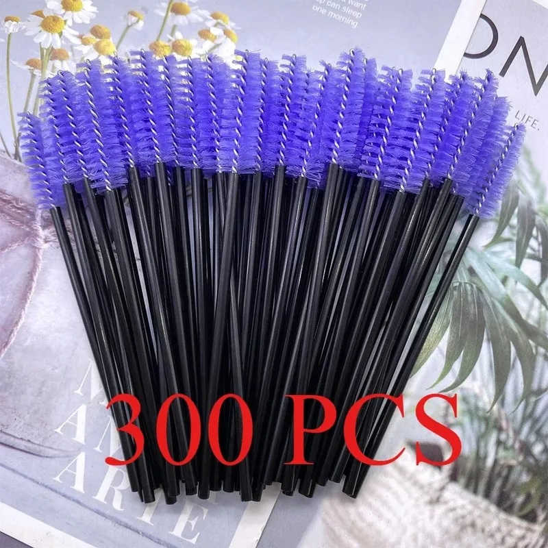150/300pcs Mascara Wands Eyelash Brush Spoolies for Eye Lash Extension Eyebrow and Makeup Tool Wholesale Makeup Brushes — image 18