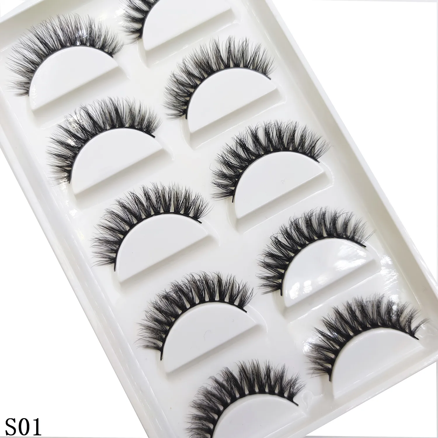 NEW Eyelash 3D Natural Mink False Eyelashes Makeup Fake Eye Lashes Faux Cilios Make Up Beauty Tools 5 Pairs — image 1