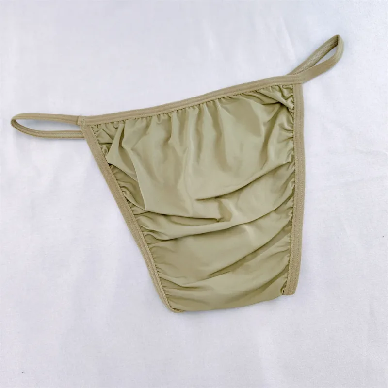 Solid Color Briefs Men Underwear Ultra Thin U Pouch Panties Low Waist Seamless Quick Dry Briefs for Daily Wear — image 10