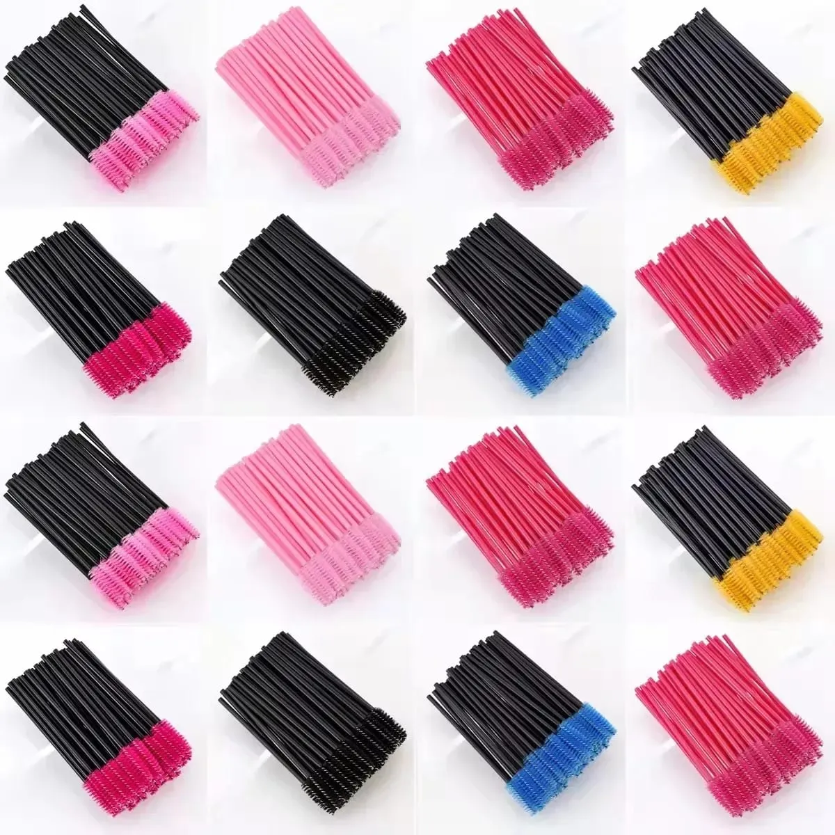 100/500pcs Disposable Eyebrow Eyelash Brushes Wands Eyelash Spoolies Applicator for Eyelash Extension Makeup Tool Wholesale