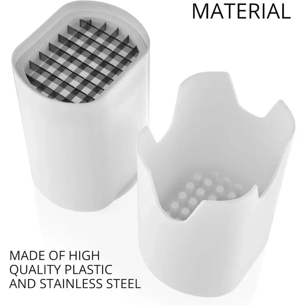 French Fry Cutter Tool White – Tool Food Dicer Veggie Dicer Chopper Veg Chopper White French Fry Cutter Natural Cut Rapid Slicer