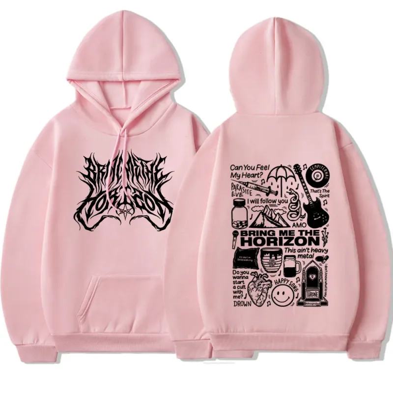 BringMe TheHorizon Merch Hoodies Heavy Metal Rock Band Oversized Sweatshirts Men Women Clothing Casual Vintage Jackets Coat — image 10