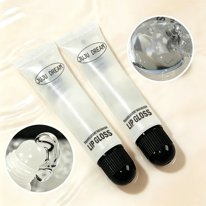 Clear Nourishing Lip Gloss Hydrating Lip Balm for Dry Lips Long Lasting Glass Shine Finish Glossy Lip Makeup Wear Alone — image 4