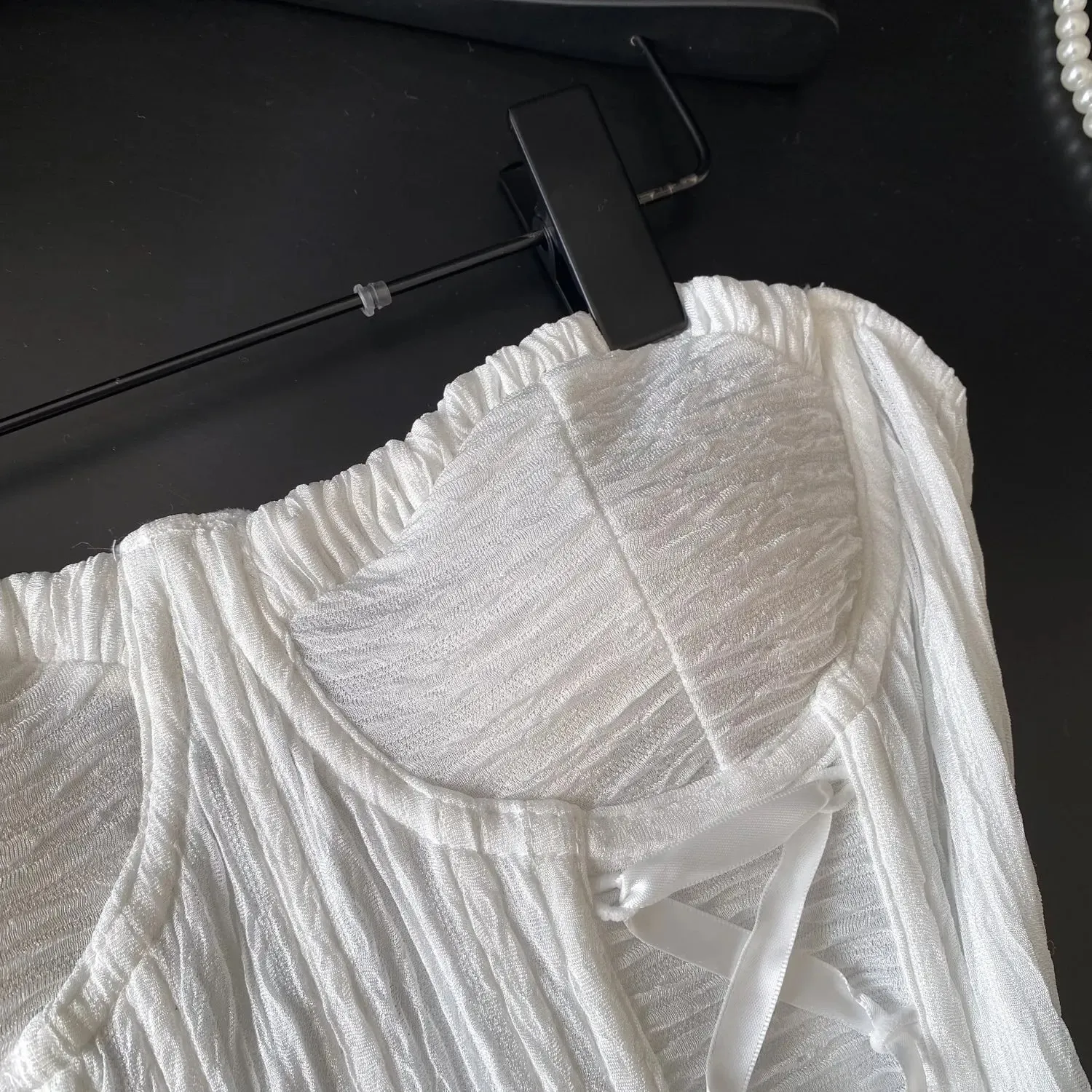 Sexy Off Shoulder Bandage Tube Top Chic Strapless Crop Top Korean Fashion Sleeveless Camis Women Tank Top — image 6