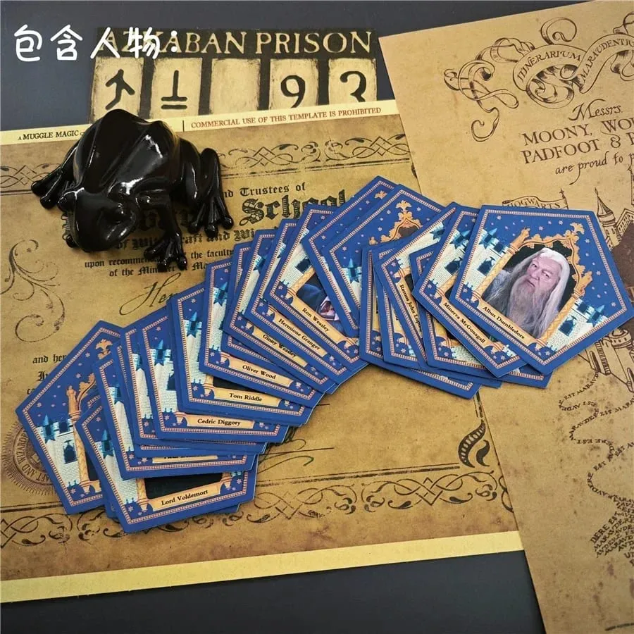 Harried Figure Magic Pattern New Stickers Decoration 22pcs Chocolate Frog Wizard Anime Pottered Character Card Props Collection