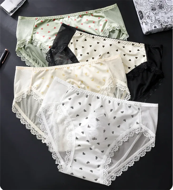 Miękka bielizna męska kokardka z nadrukiem koronkowa calzoncillos hombre 3D przestrzeń dorośli 18 plus rozmiar cueca nude uczucie sissy cuecas masculino
