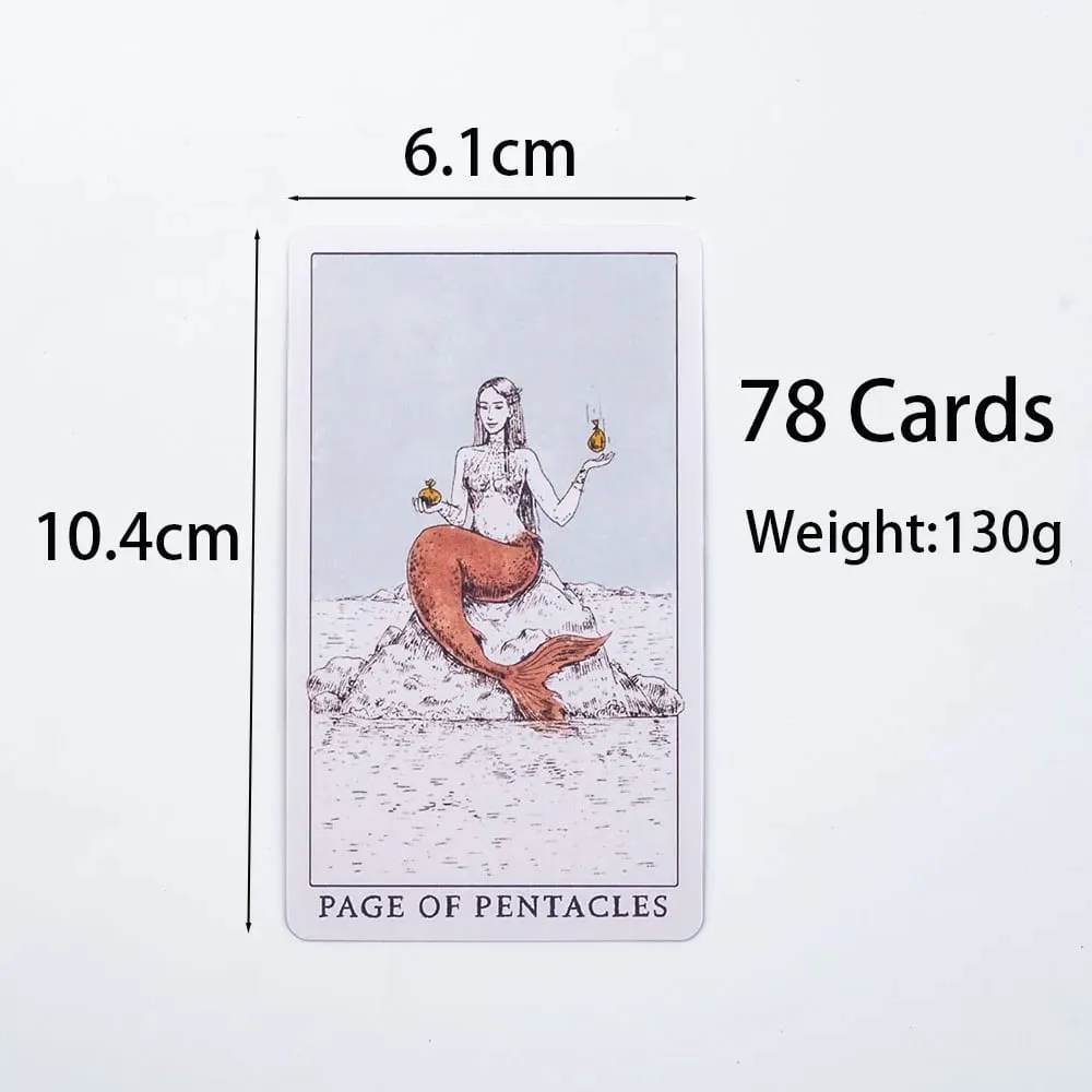 Ocean Themed Tempest Tarot Deck 78 Card Divination Set 10.4*6.1cm Beautifully Designed for Board Games and Tarot Reading — image 3