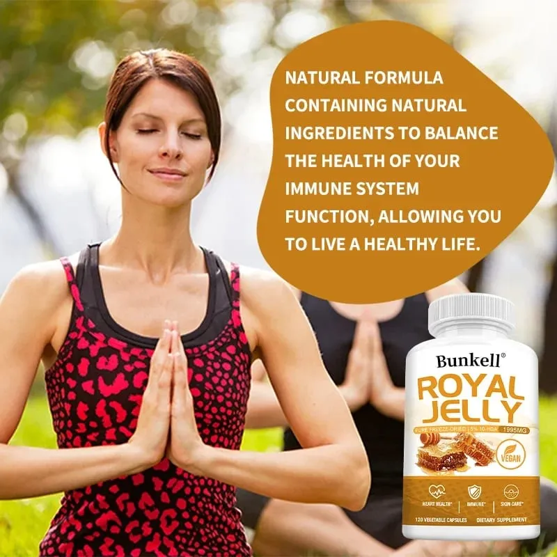 Royal Jelly 1995 Mg - Joint Support Antioxidant Supports Immune System Cardiovascular Health - Non-GMO Gluten-Free Formula — image 5