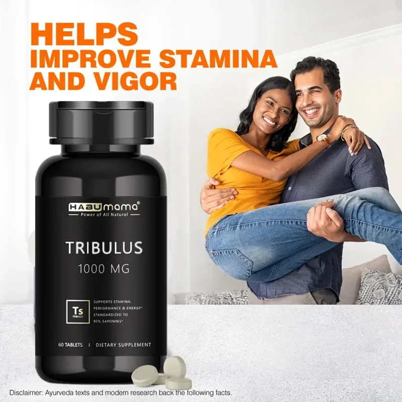 Tribulus Terrestris 1000mg Extract Powder 60 Tablets- Male Enhancing Supplement Stamina & Fast Acting Performance — image 3