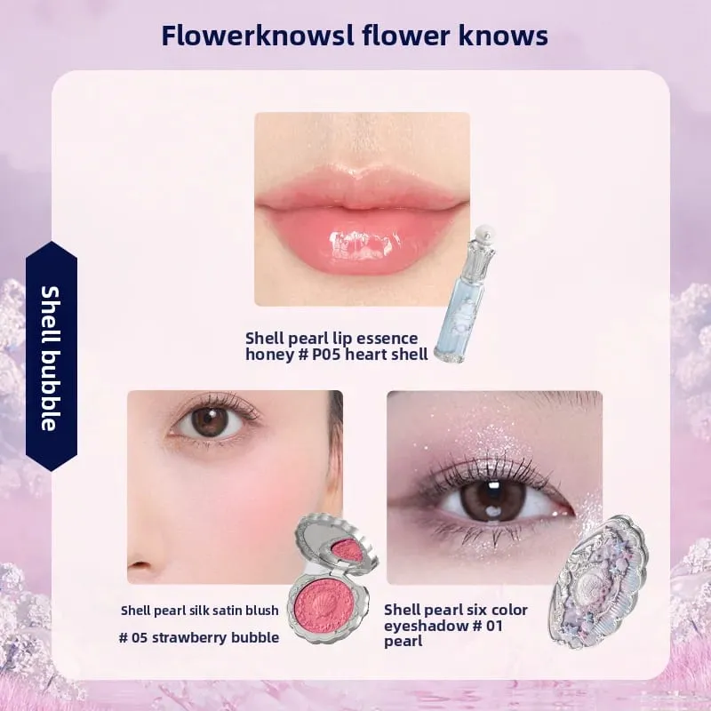 Flowerknows Gift Box Zestaw do makijażu Little Angel Full Box Lip Glaze Róż do policzków Biżuteria w kształcie kwiatka Poznaj zestaw prezentów urodzinowych — image 19
