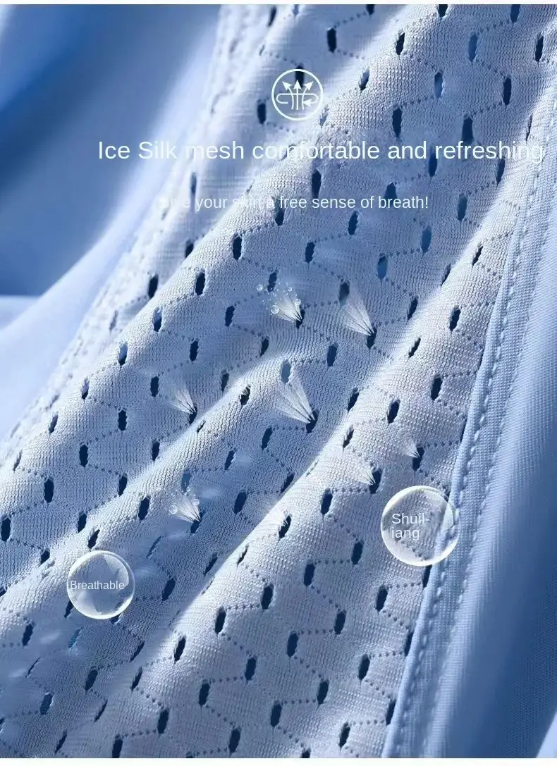 1pcs Mesh Ice Silk Boxer Shorts Men's Underwear FASQM Underpants Breathable Sexy Slim Panties Bamboo Lingerie Plus Size L-6XL — image 21
