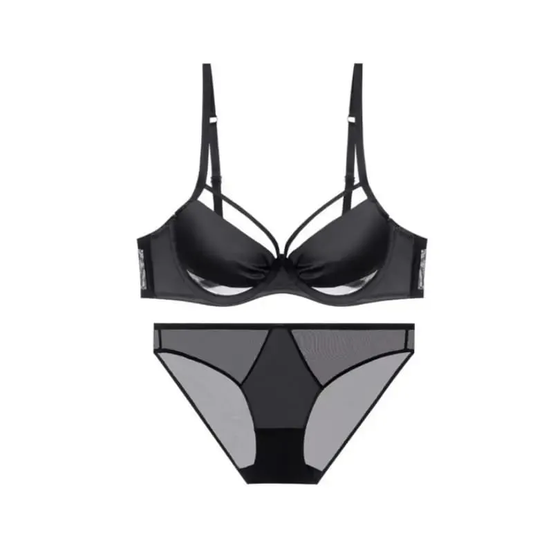 섹시 Push Up Bra Victoria Style - Wireless Slimming Lingerie Large Breasts French Thin Tapered Bralette Anti Sag T-Shirt Bra — image 1