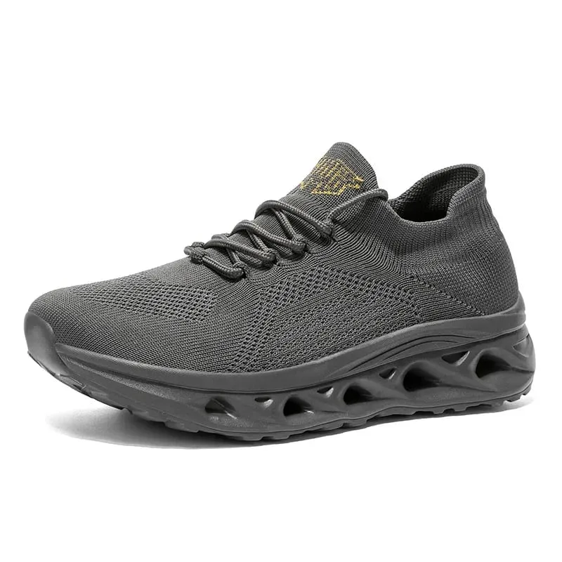 Men's Lightweight Mesh Breathable Walking Shoes Height Increasing Thick Soled Casual Outdoor Running Shoes