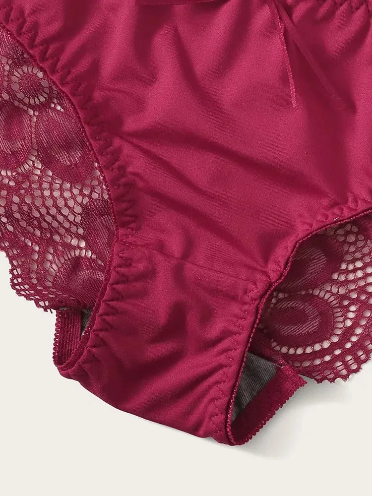 Transparent Floral Two Pieces Clothing Underwire Push Up Lingeries For Woman A2123 — image 5