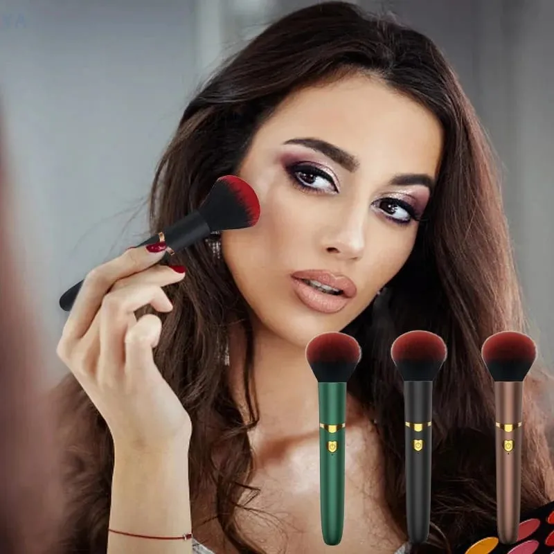 [MP]2 In 1 Electric Foundation Brush Vibration Makeup Brush Multi-Function Soft Fluffy Portable Rechargeable Detail Makeup Tools