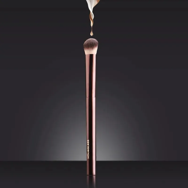 1 piece Angled Concealer Makeup brushes Middle Eyeshadow Make up brush basic Professional Cosmetic tool metal handle — image 1