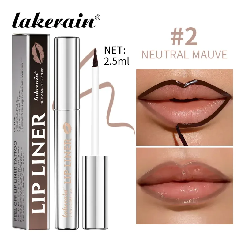 Peel Off Lip Stain Lip Liner Tattoo Long-Lasting Waterproof Smudge-Proof Transfer-Proof Matte Lipliner Magic Lip Cosmetic — image 8