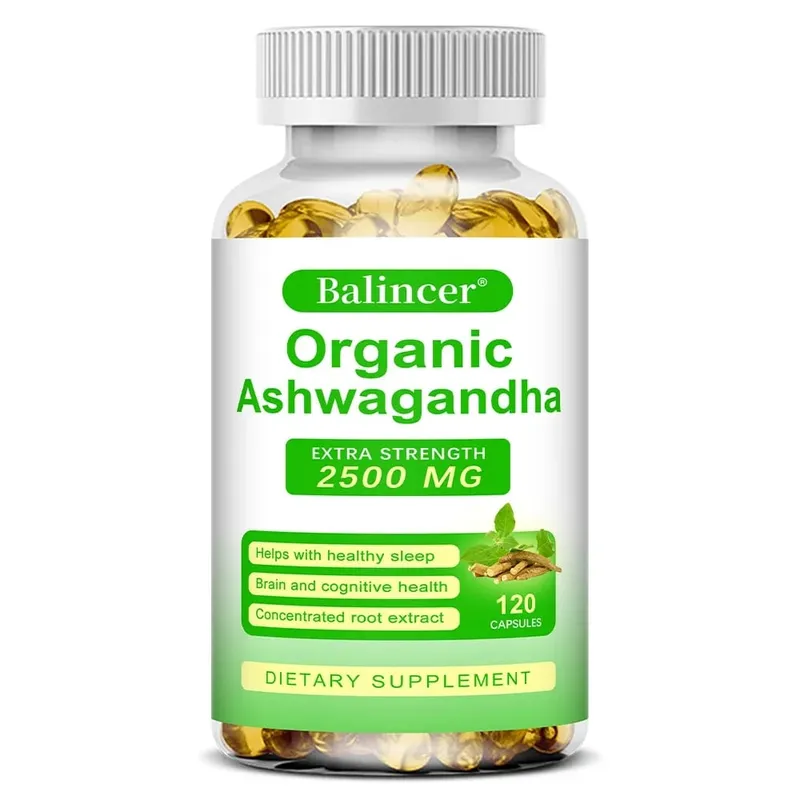 Ashwagandha Supplement- Supports Brain and Memory Improves Focus Stamina Improves Mood and Sleep - 120 Capsules