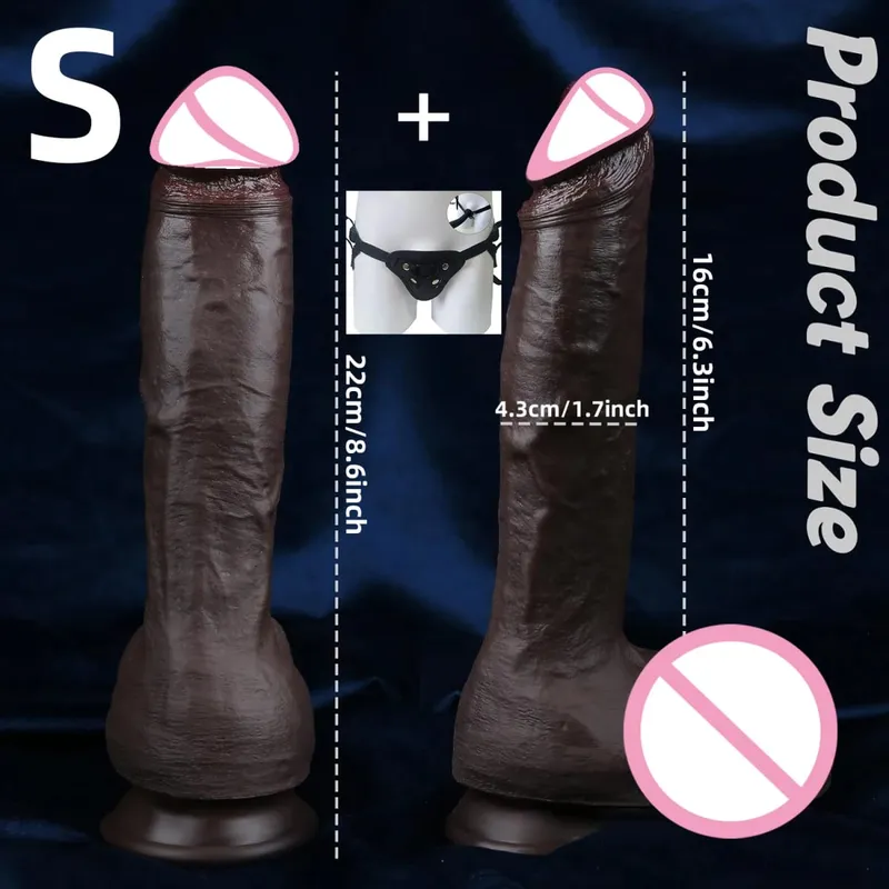 Realistic Skin Feeling Penis Soft Huge Dildo Female Masturbator Dildos for Women Strapon Big Dick Sexy Adult Sex Toys Sex Shop