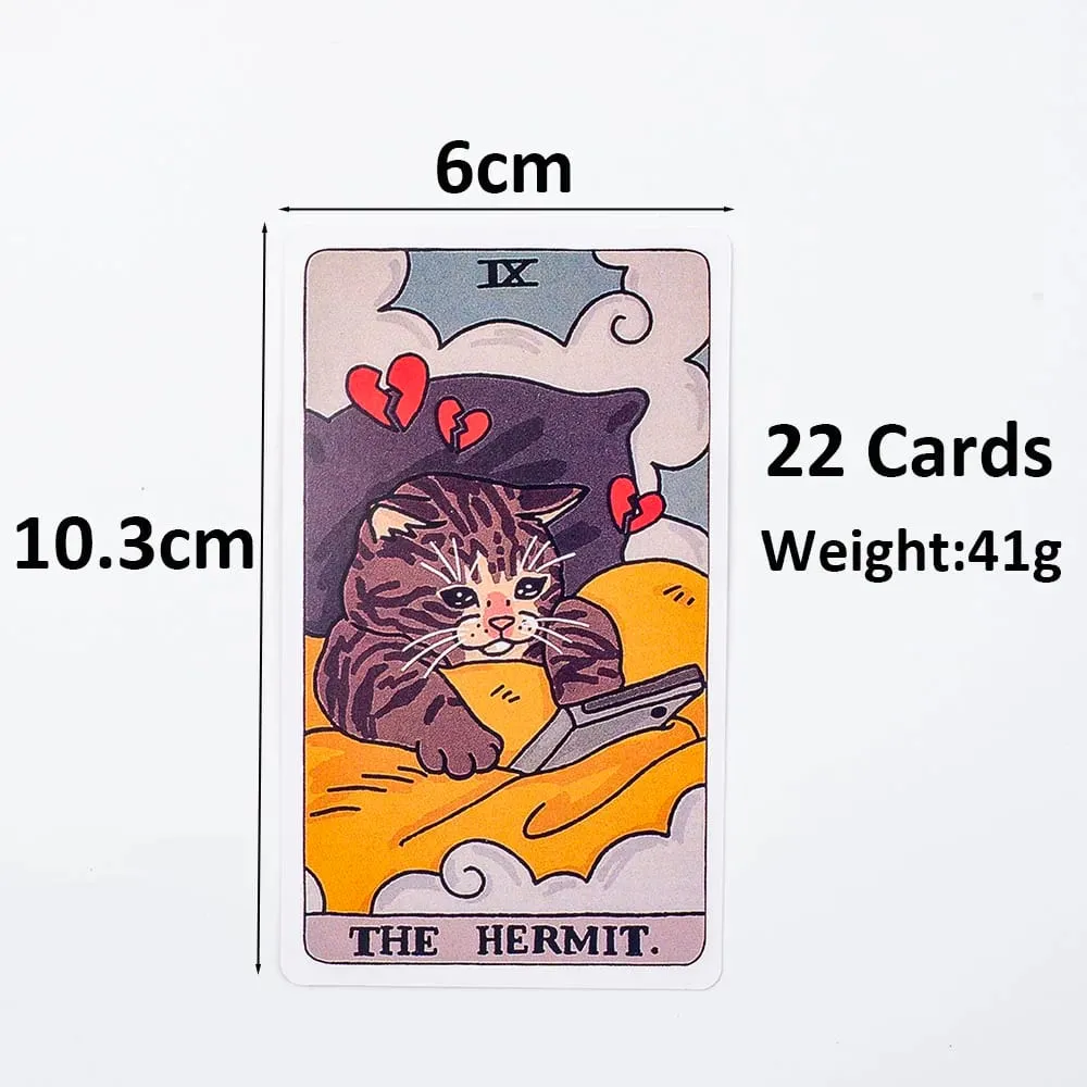 The Original Cat Meme Tarot Deck 22 Major Arcana Cat Meme Tarot Funny Witchy Cat Tarot Deck Cat Kawaii Uwu Funny Pink Cute Tarot — image 4