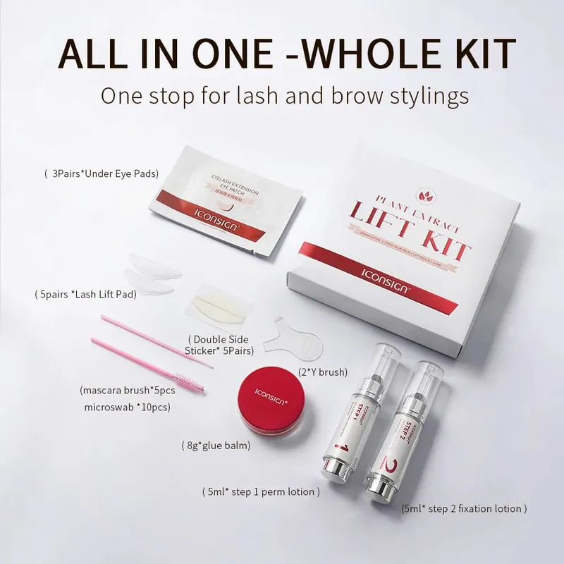 Cysteamine Lift Kit 8-12 Min Plant Extract Vegan Ingredient Eensitive Skin Eyelash Brow lift Gift Beauty Makeup Sets